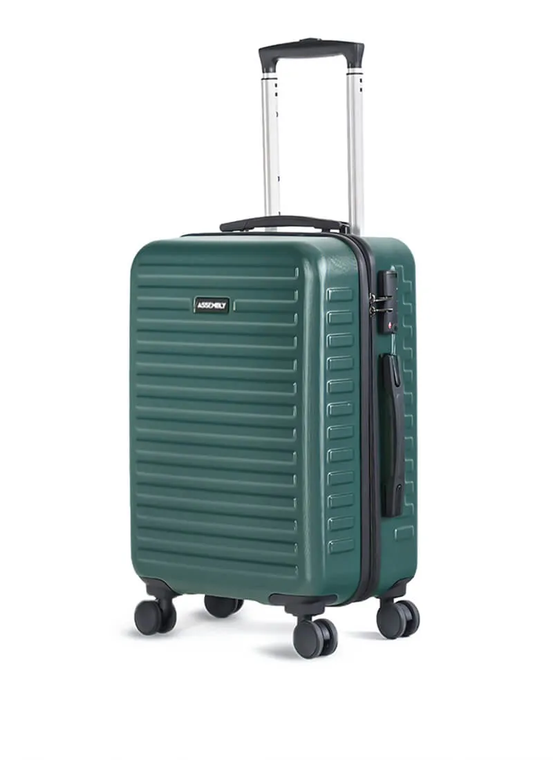 Stark Edge Combo | Green | Cabin Hard Luggage with Backpack