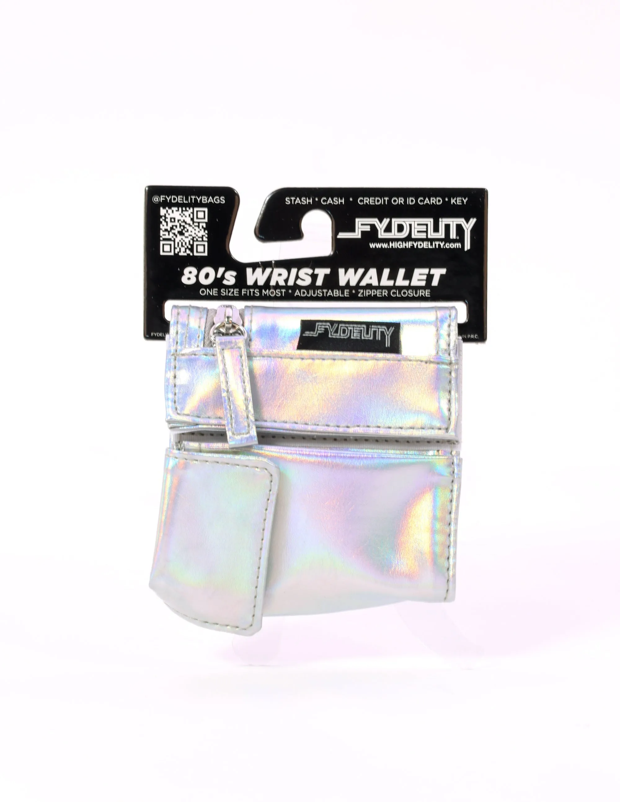 Stash Wrap | Wrist Wallet | Laser Silver