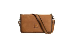 STS Ranchwear Womens Baroness Evie Distressed Brown Leather Clutch Bag