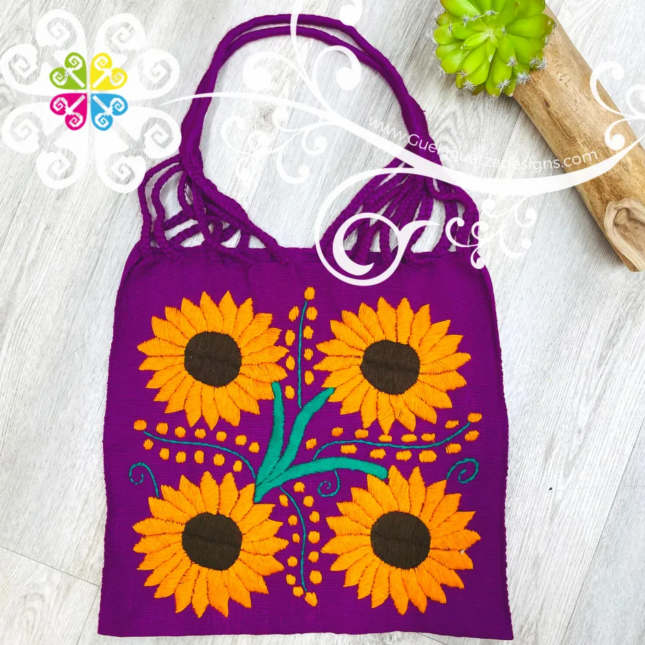 Sunflowers Tote Bag - Hand Embroider Bag