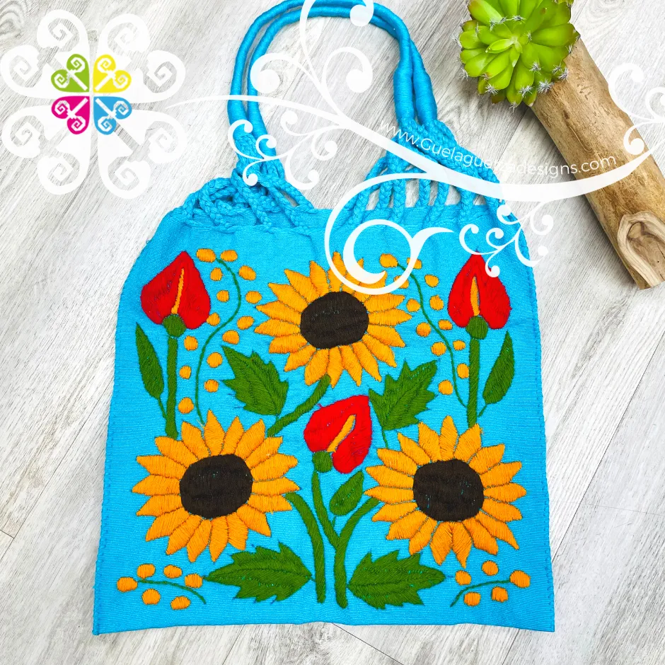 Sunflowers Tote Bag - Hand Embroider Bag