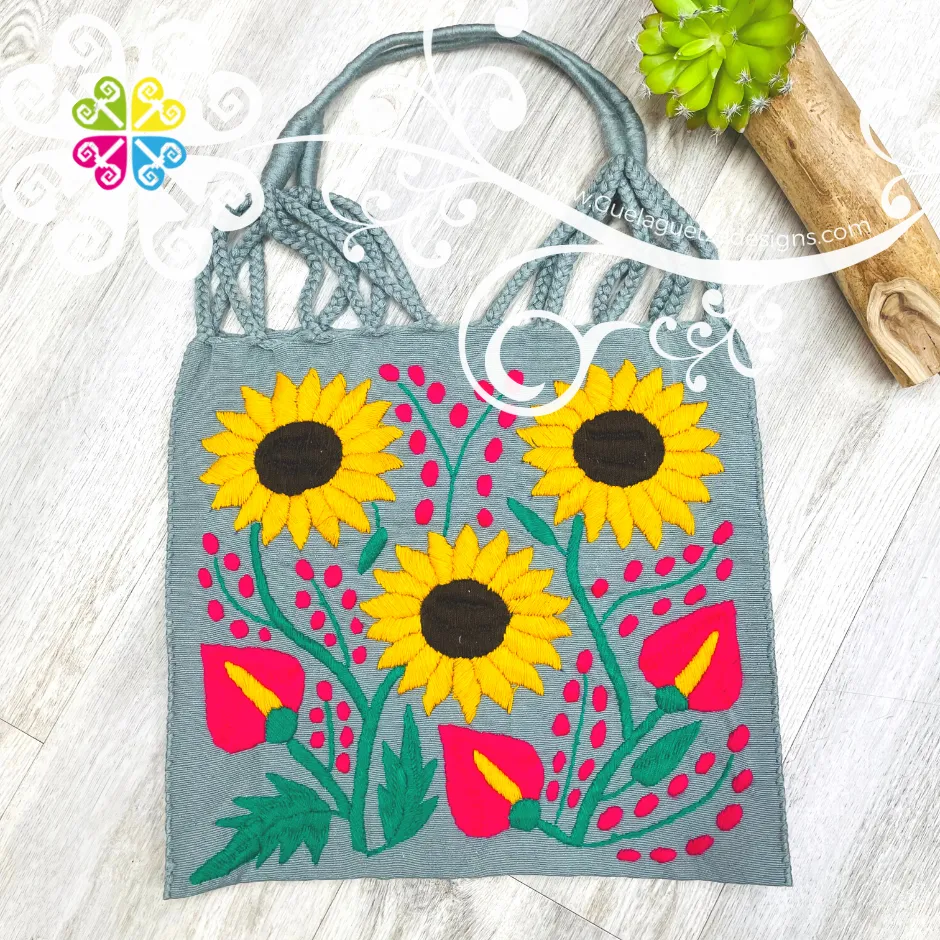 Sunflowers Tote Bag - Hand Embroider Bag