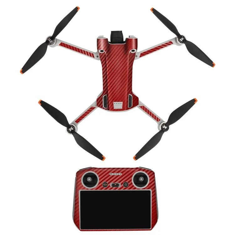 Sunnylife Drone Remote Control Protective Sticker For DJI Mini 3 Pro RC Version(Carbon Red)