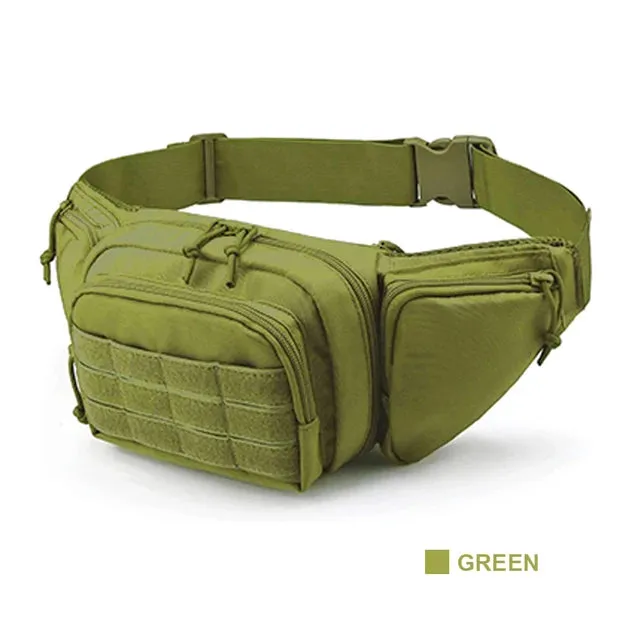 Tactical Waist Bag Concealed Gun Carry Pouch Military Pistol Holster Fanny Pack Sling Shoulder Bags for Outdoor Hunting Camping