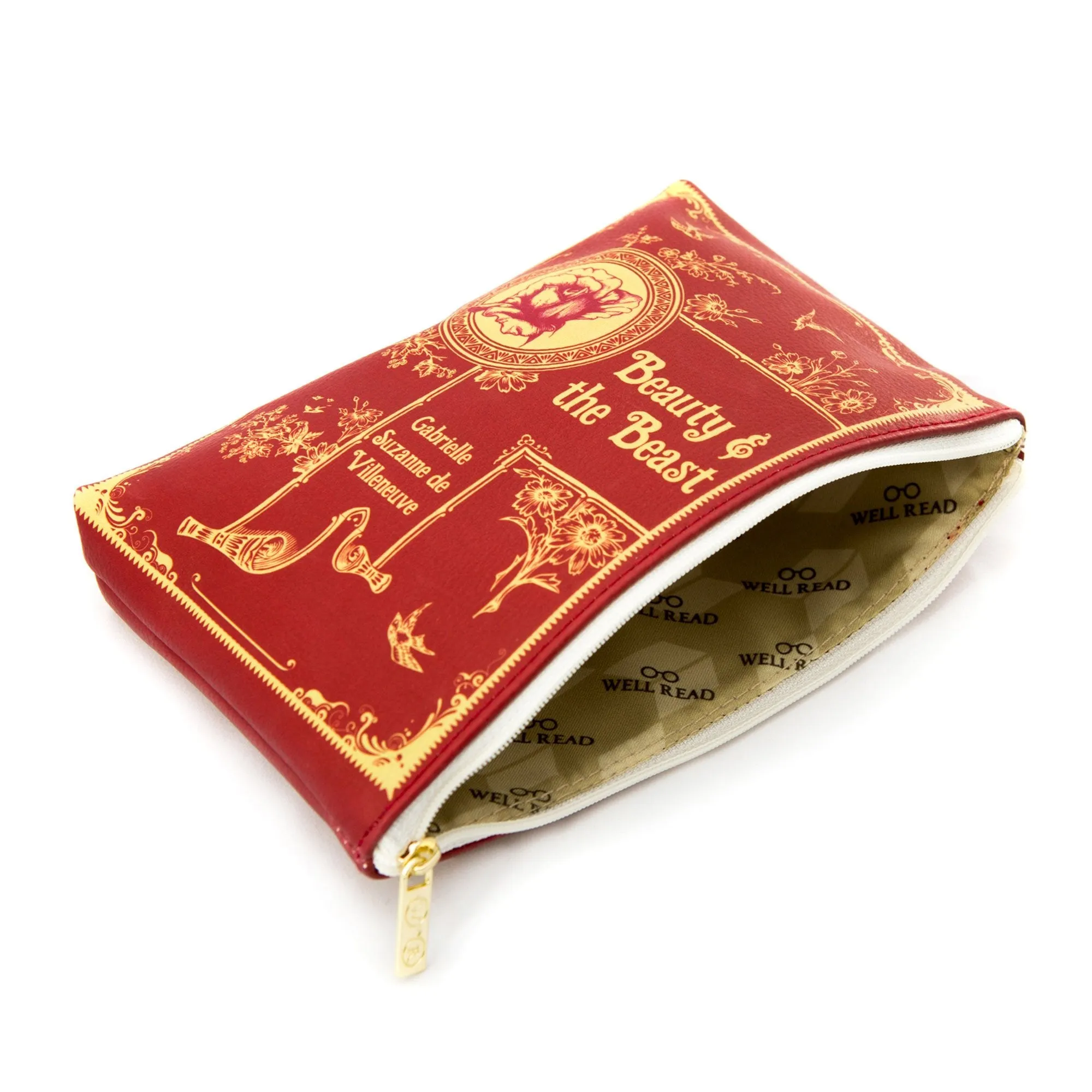 The Beauty and The Beast Red Book Pouch Purse Clutch