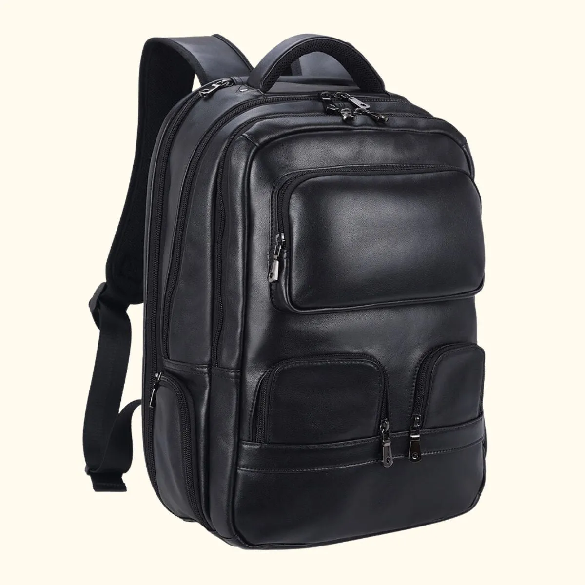 The Vintage Lariat - Leather Laptop Backpack for Men