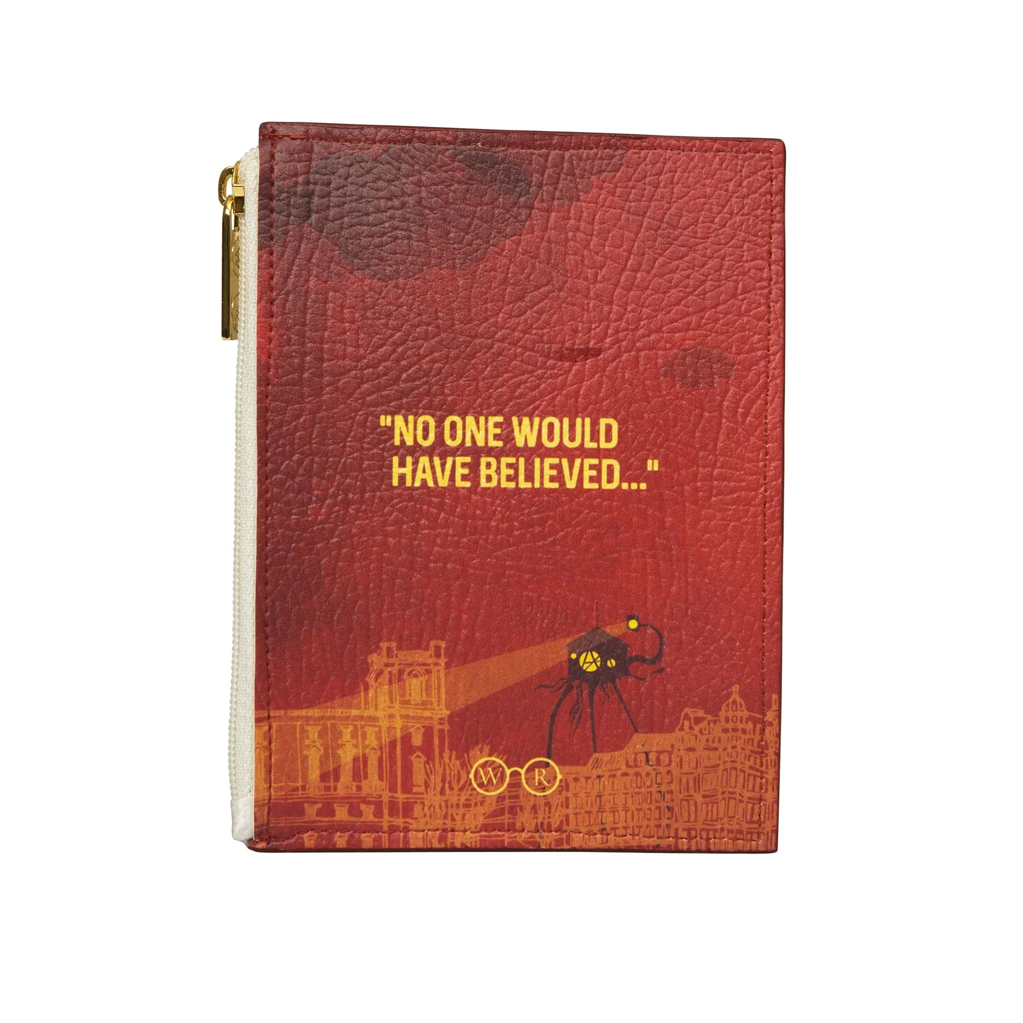 The War of the Worlds Dark Red Book Coin Purse Card Wallet