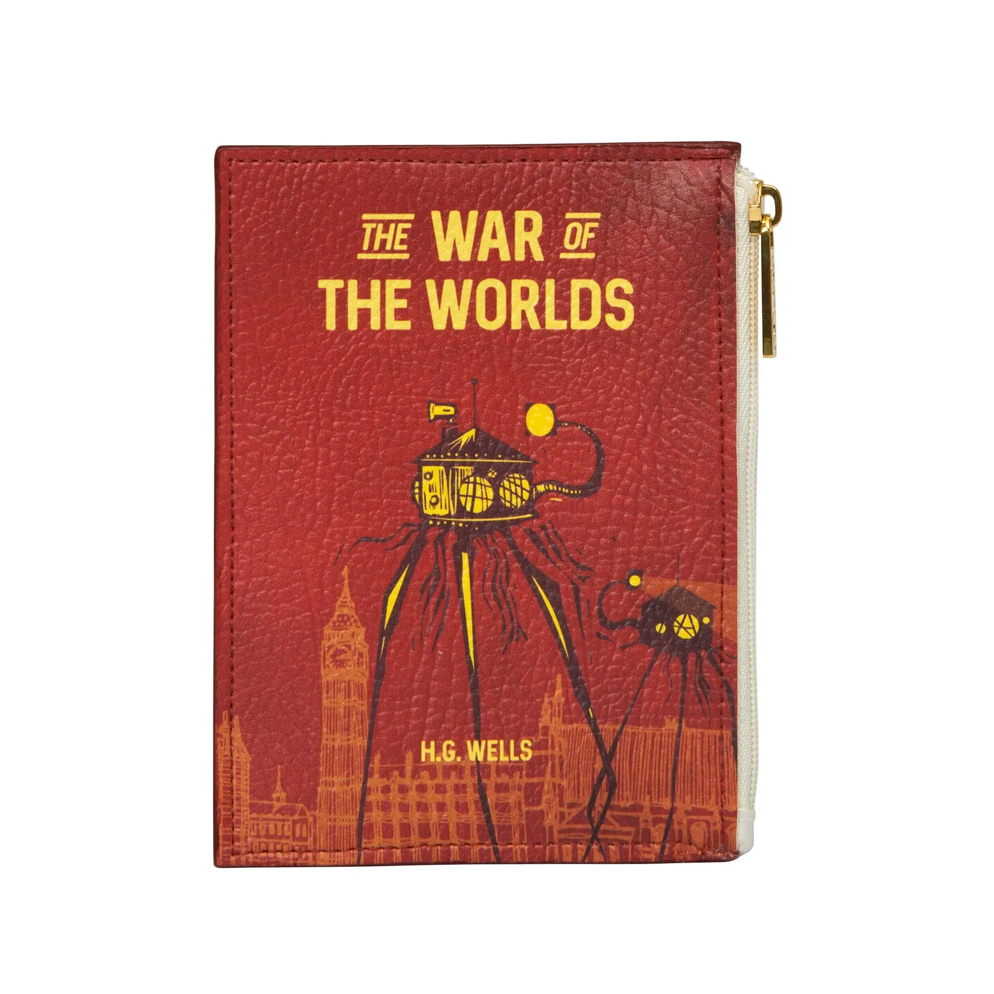 The War of the Worlds Dark Red Book Coin Purse Card Wallet