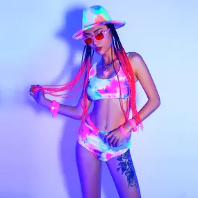 Tie Dye Bikini Rave Set