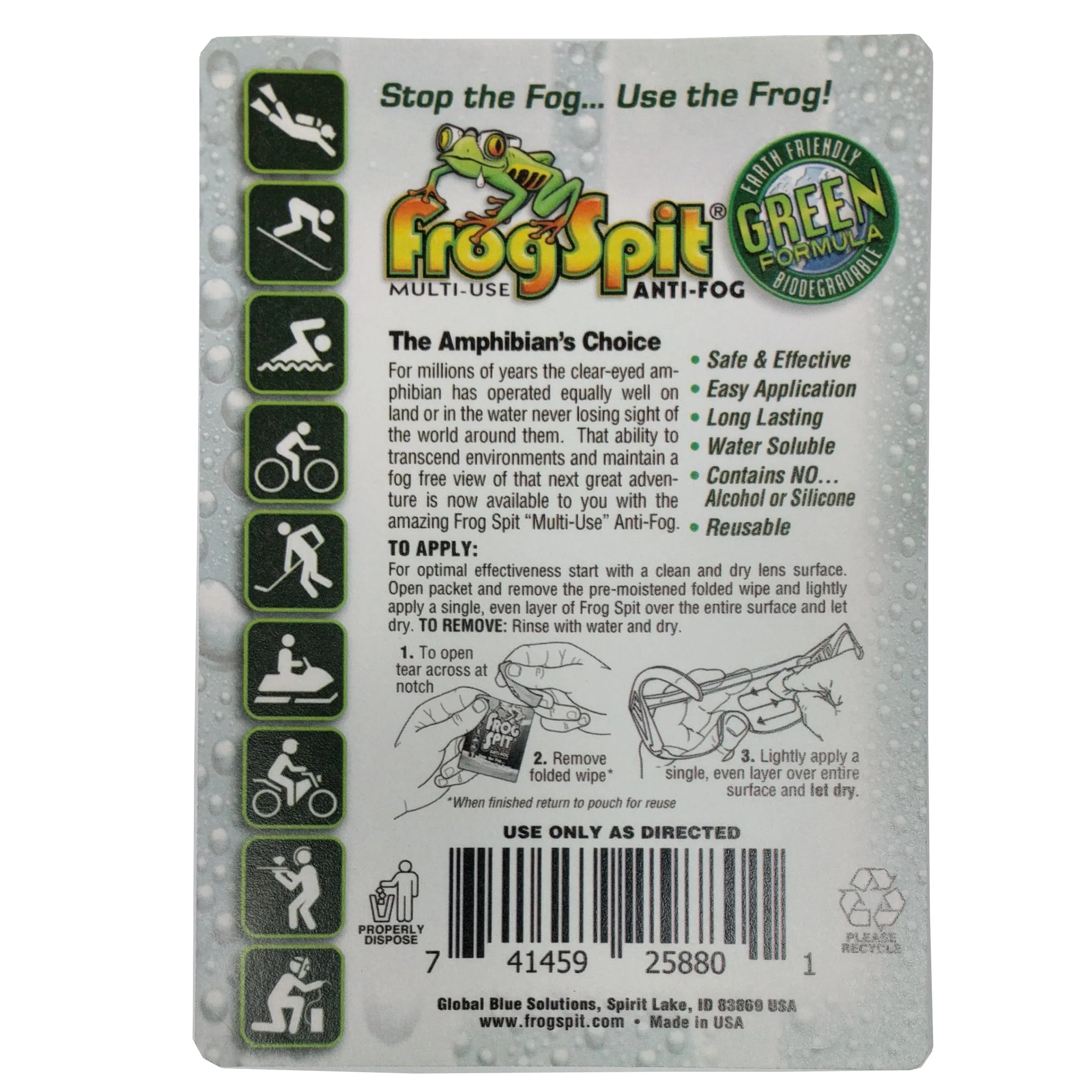 Trident Frog-Spit Anti Fog 6 Pack Accessories