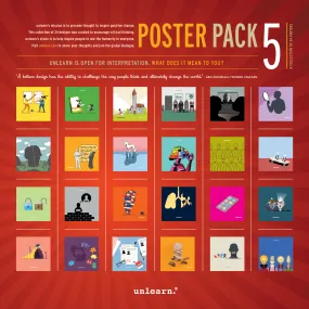 unlearn. Poster Pack 5- Set of 24   Curriculum Connections Resource