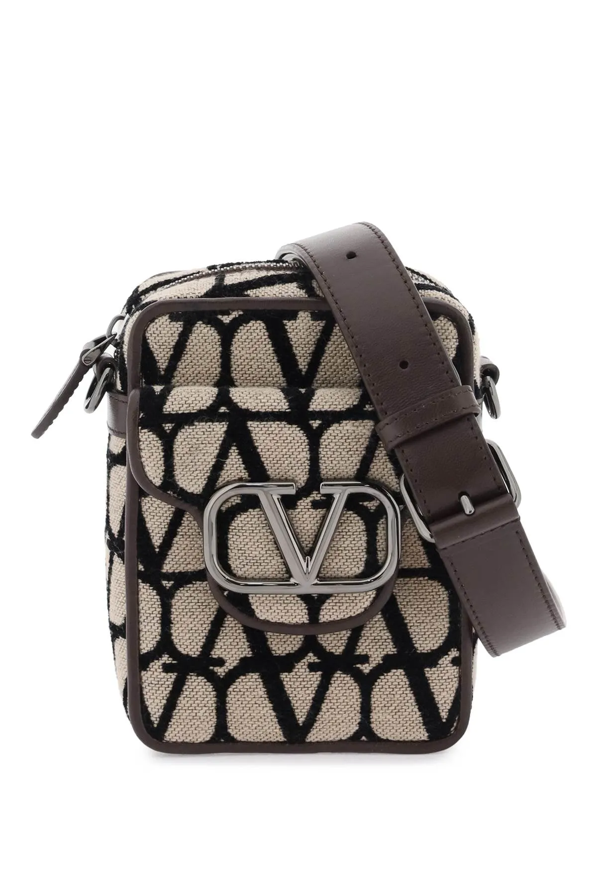 Valentino garavani mini locò toile iconographe crossbody bag