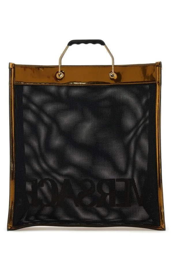 VERSACE | Black mesh Versace shopping bag