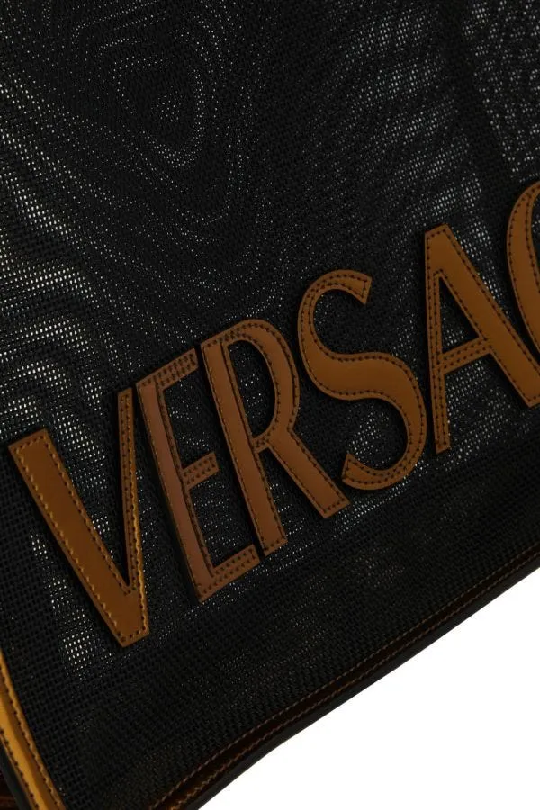 VERSACE | Black mesh Versace shopping bag