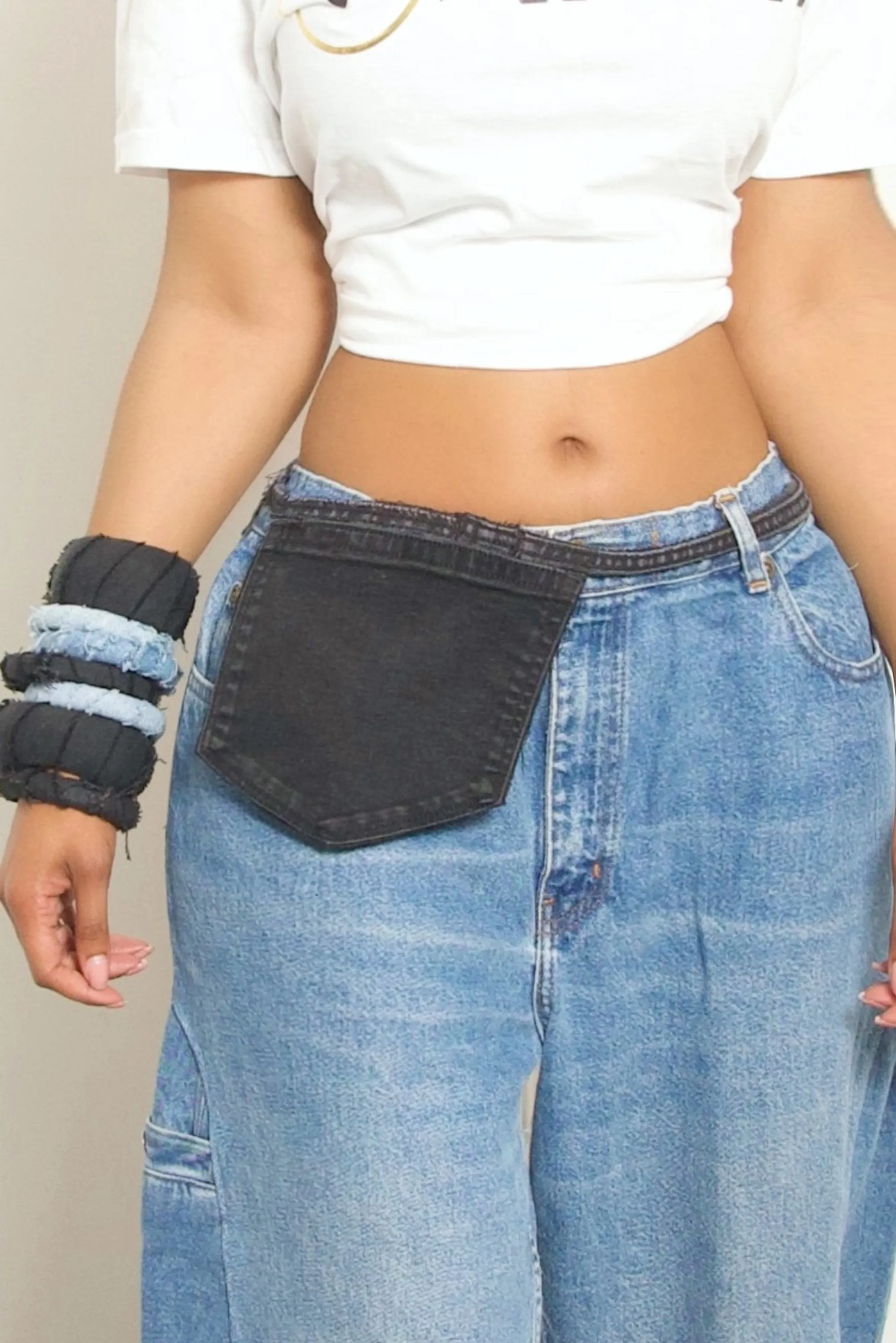 Vintage Black Fanny Pack belt