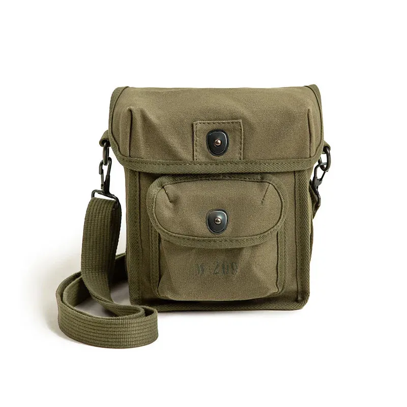 Vintage M209 Tactical Cipher Machine Bag Canvas Shoulder Crossbody Tote Bag