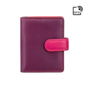 Visconti Bali Cash & Coin Purse - Plum Multi