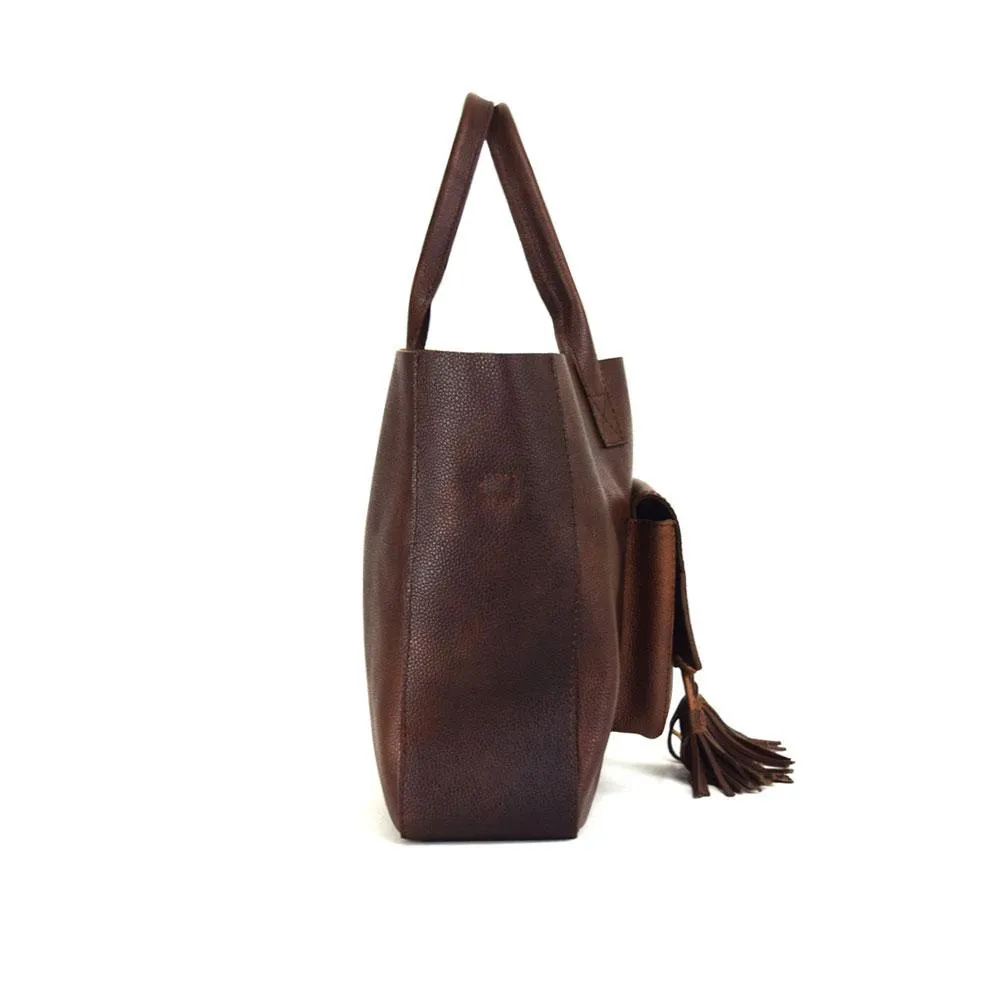 Western Bag in Rustic Brown Leather - Not Concealed - FINAL SALE NO EXCHANGE