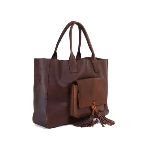 Western Bag in Rustic Brown Leather - Not Concealed - FINAL SALE NO EXCHANGE