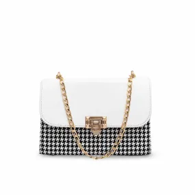 White Formal Shoulder Bag P55656