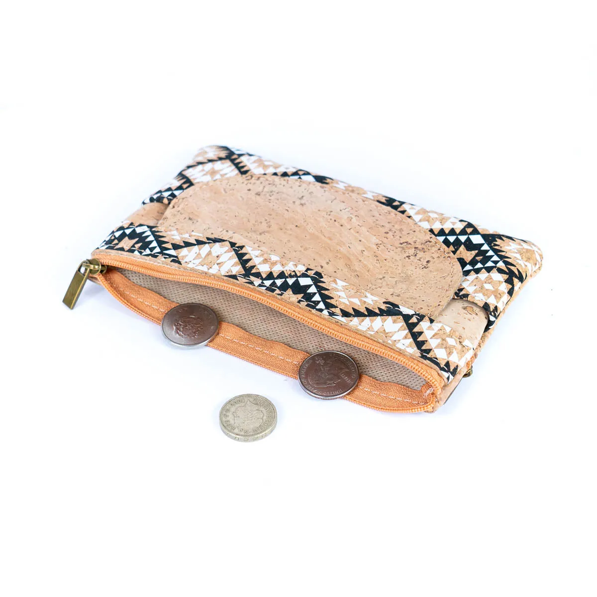 Women's Cork Coin Purse - Eco-Friendly and Stylish BAGP-017-MIX-4（4units）