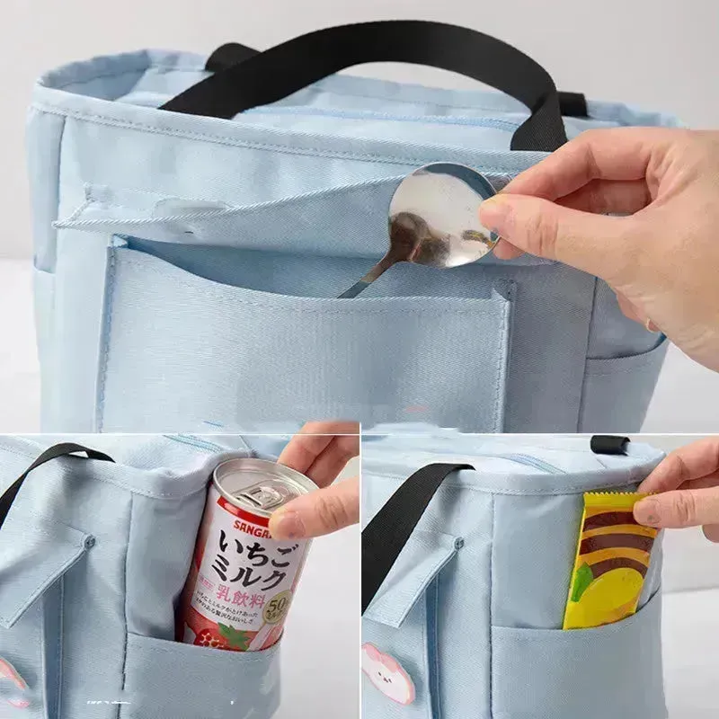 Women's Japanese Style Portable Lunch Box Bag