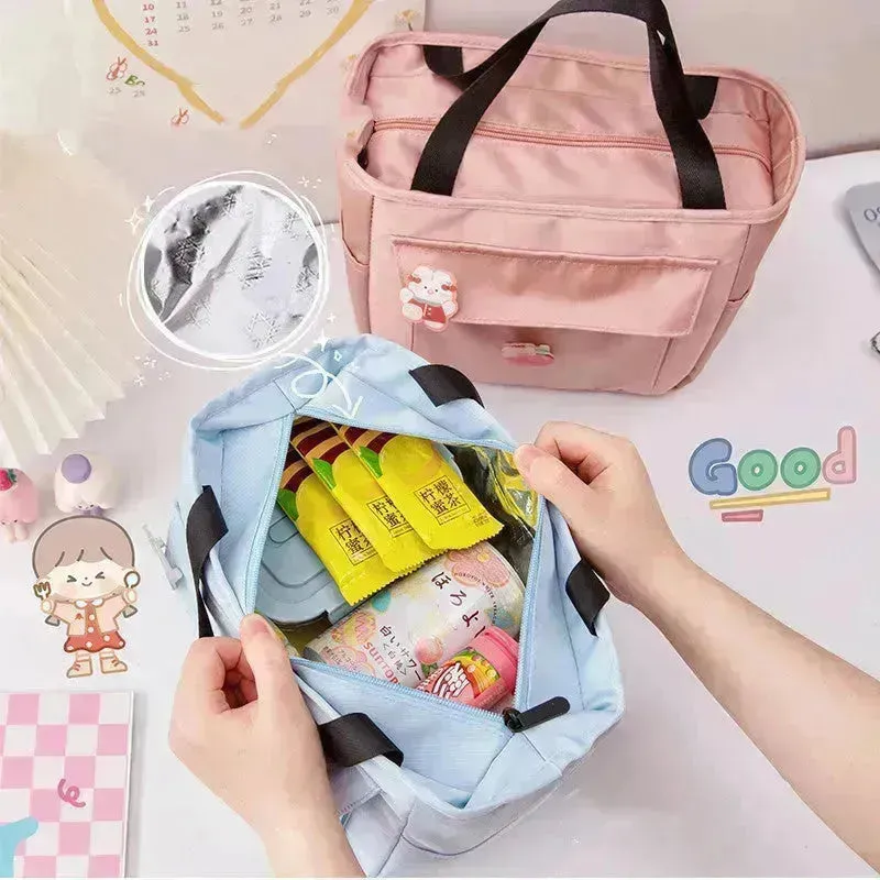 Women's Japanese Style Portable Lunch Box Bag