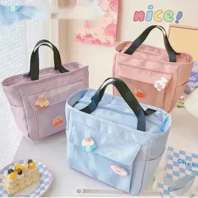 Women's Japanese Style Portable Lunch Box Bag