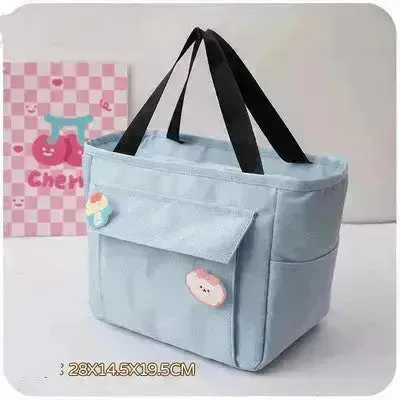 Women's Japanese Style Portable Lunch Box Bag