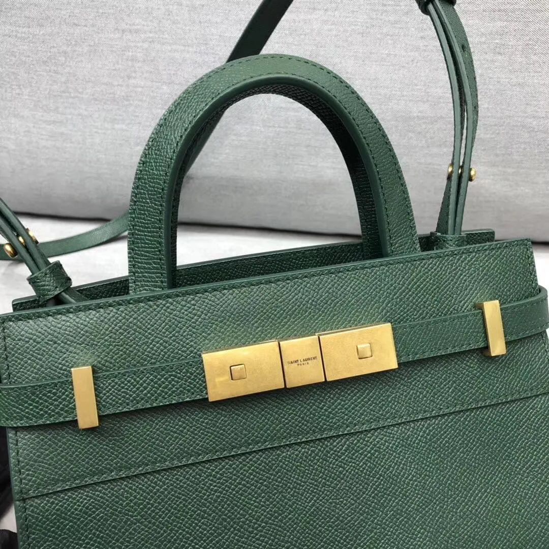 YSSL Manhattan Nano Shopping Bag In Box Green For Women 8.2in/21cm YSL