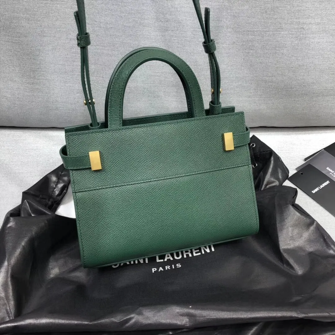 YSSL Manhattan Nano Shopping Bag In Box Green For Women 8.2in/21cm YSL