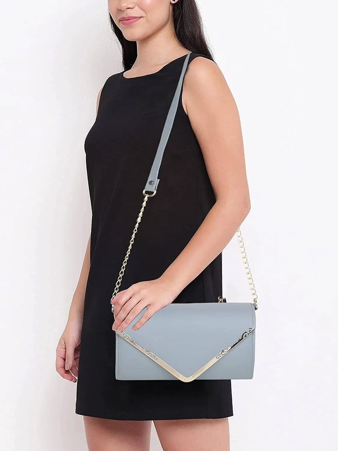 zubstore Crossbody Grey Colour Slingbag For Womens & Girls